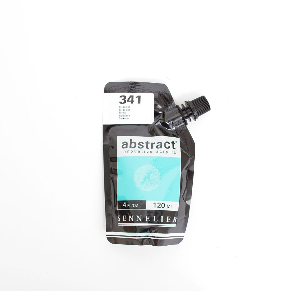 Abstract, Acrylic, Art & School, 120ml, Satin, 242861, Turquoise